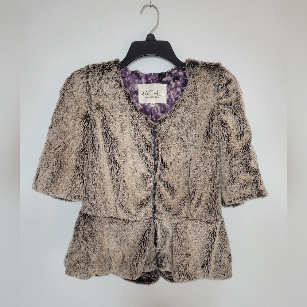 Rachel Roy Faux Fur Jacket Small NWOT
